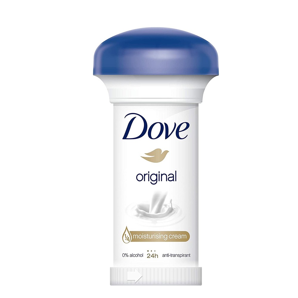 Dove Original Deo Creme – 50 Ml, Klassischer Duft, 6er Pack